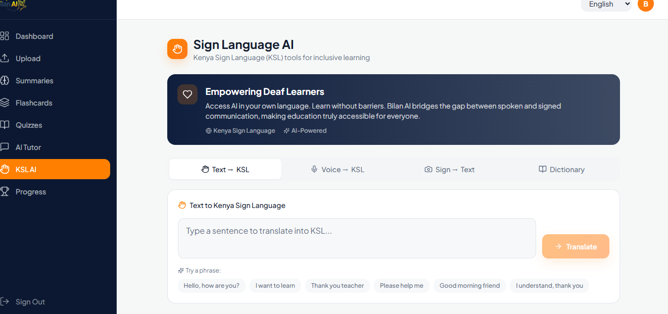 Learn with Sign Language